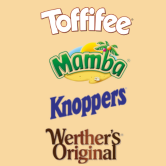 Toffifee, Mamba, Knoppers un Werther’s Orginal