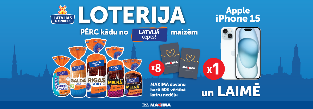 Latvijā Cepts! loterija Maxima veikalos